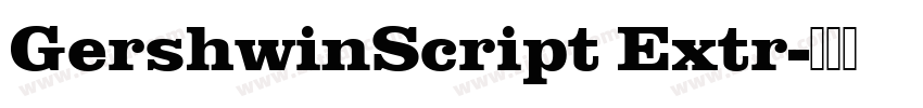 GershwinScript Extr字体转换